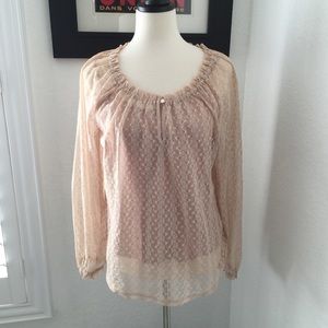 Peach Lacey tunic.